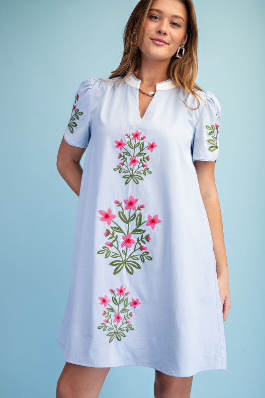 Gigio Floral Embroidery Dress