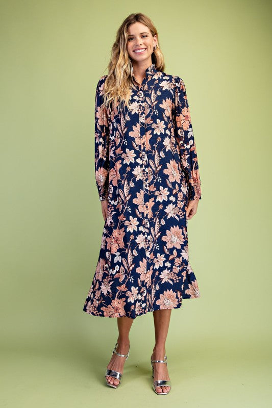Gigio Blue Midi Dress