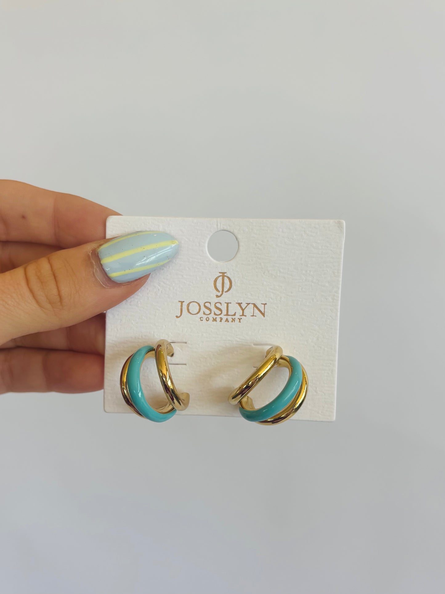 Blue Enamel Hoop