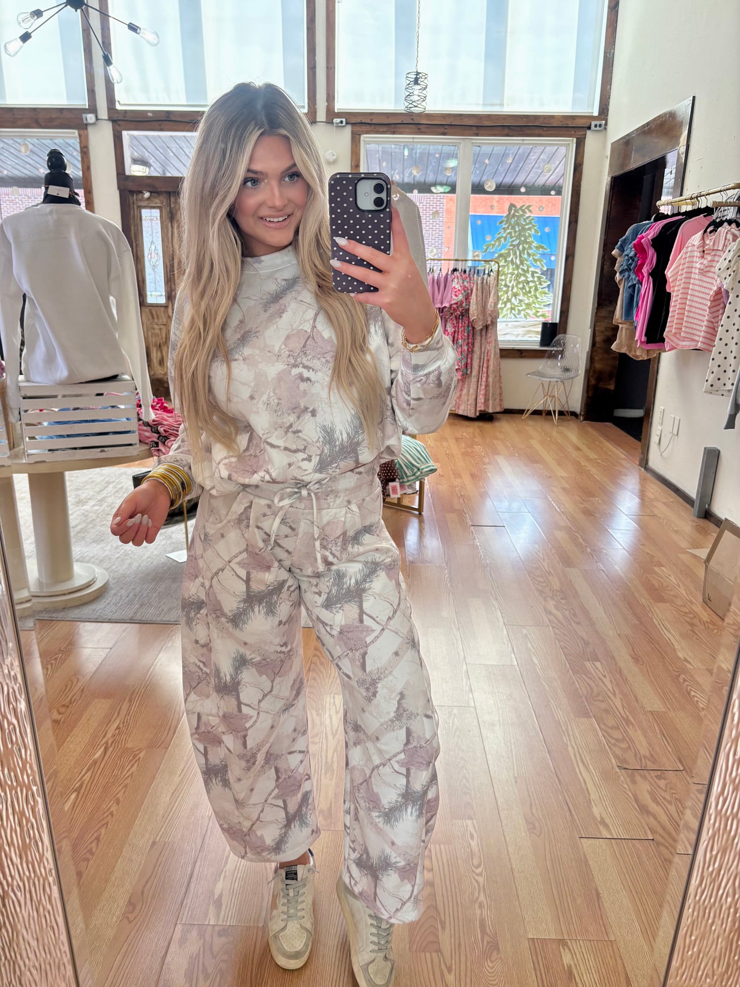 Pink Camo Barrel Pant