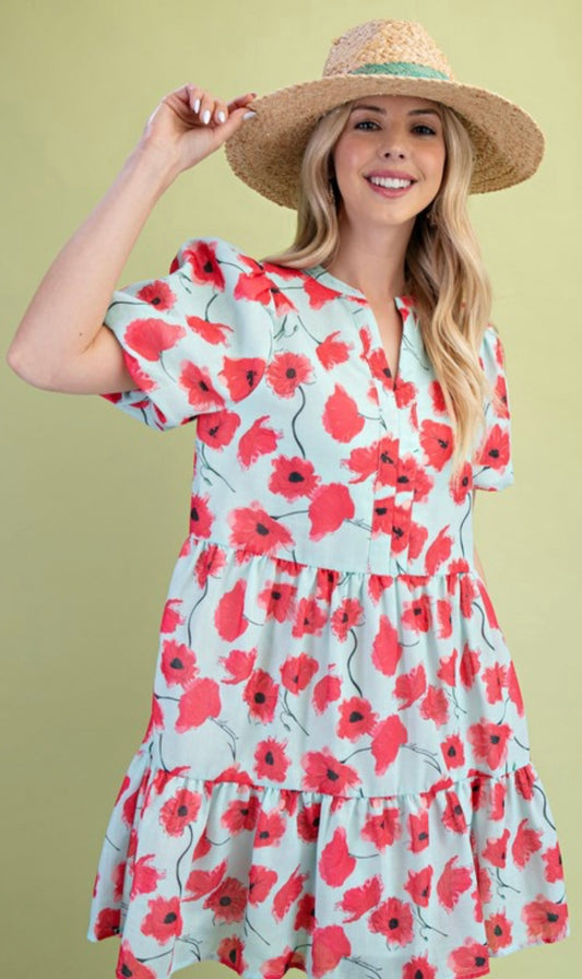 Floral Mint Dress