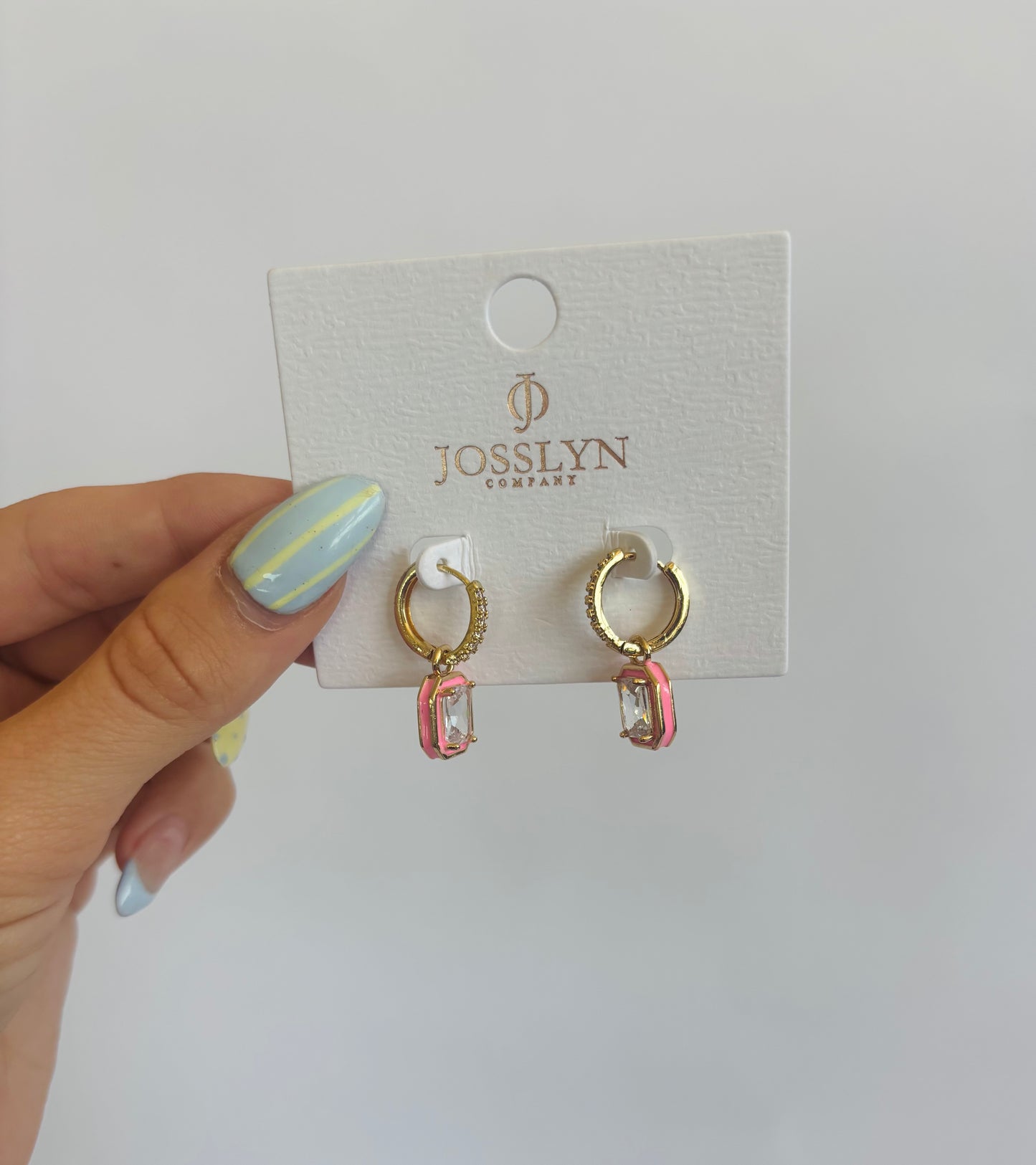 Pink Drop Earring