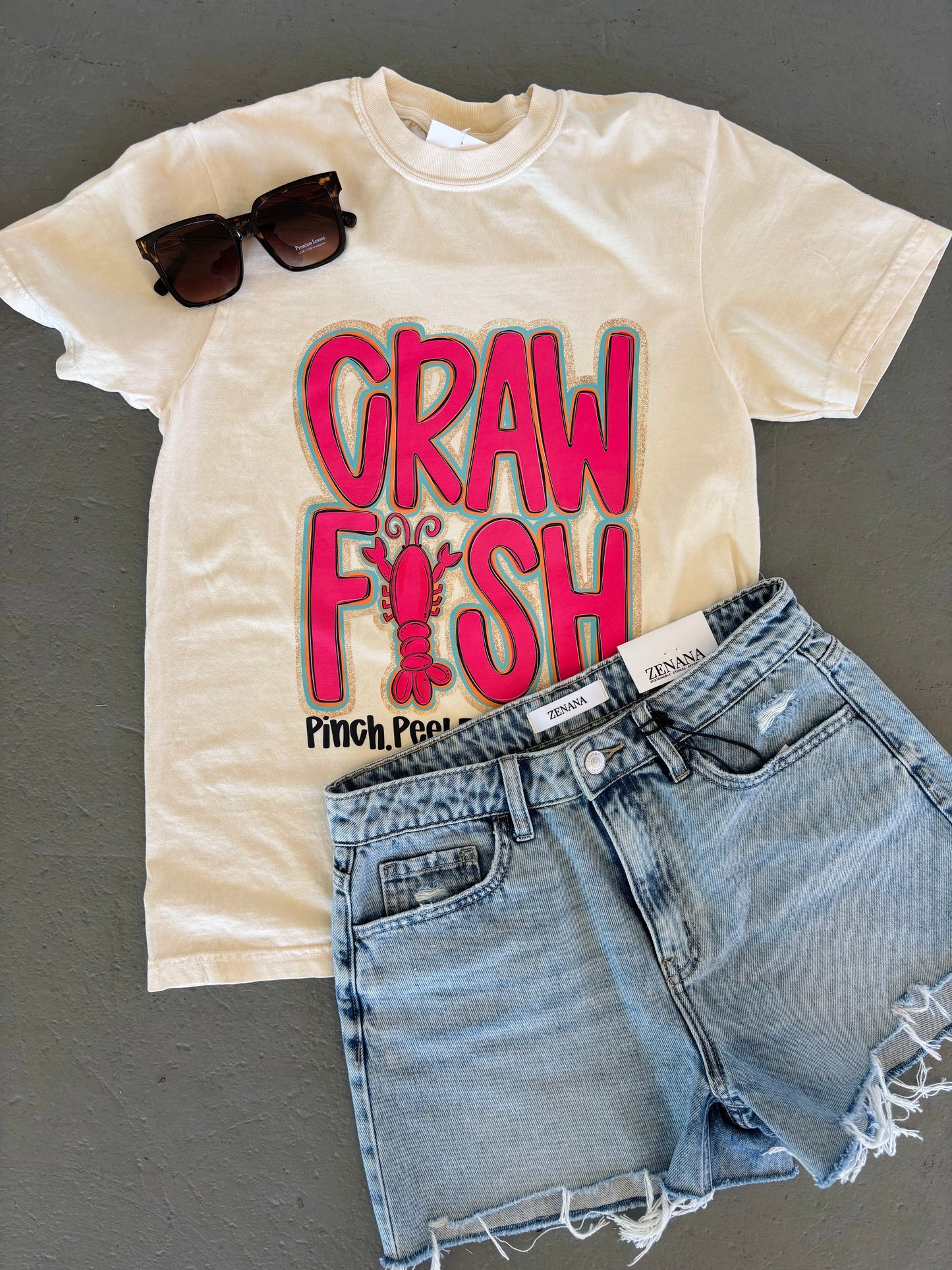 Pink Crawfish Tee