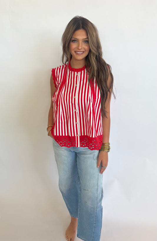 Ruffle Edge Top