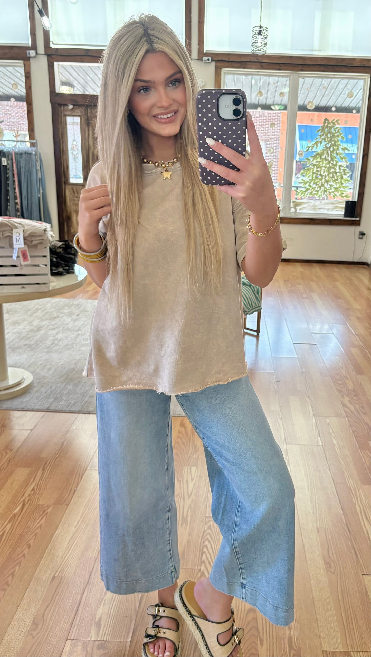 Zenana Folded Sleeve Top