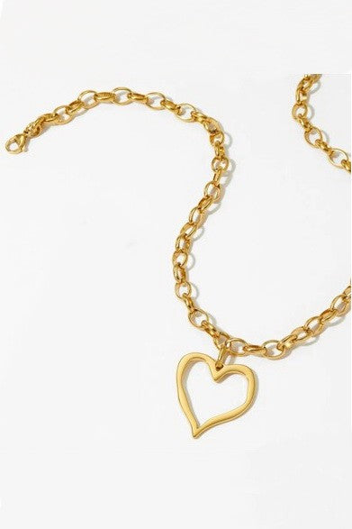 Heart Necklace-Gold