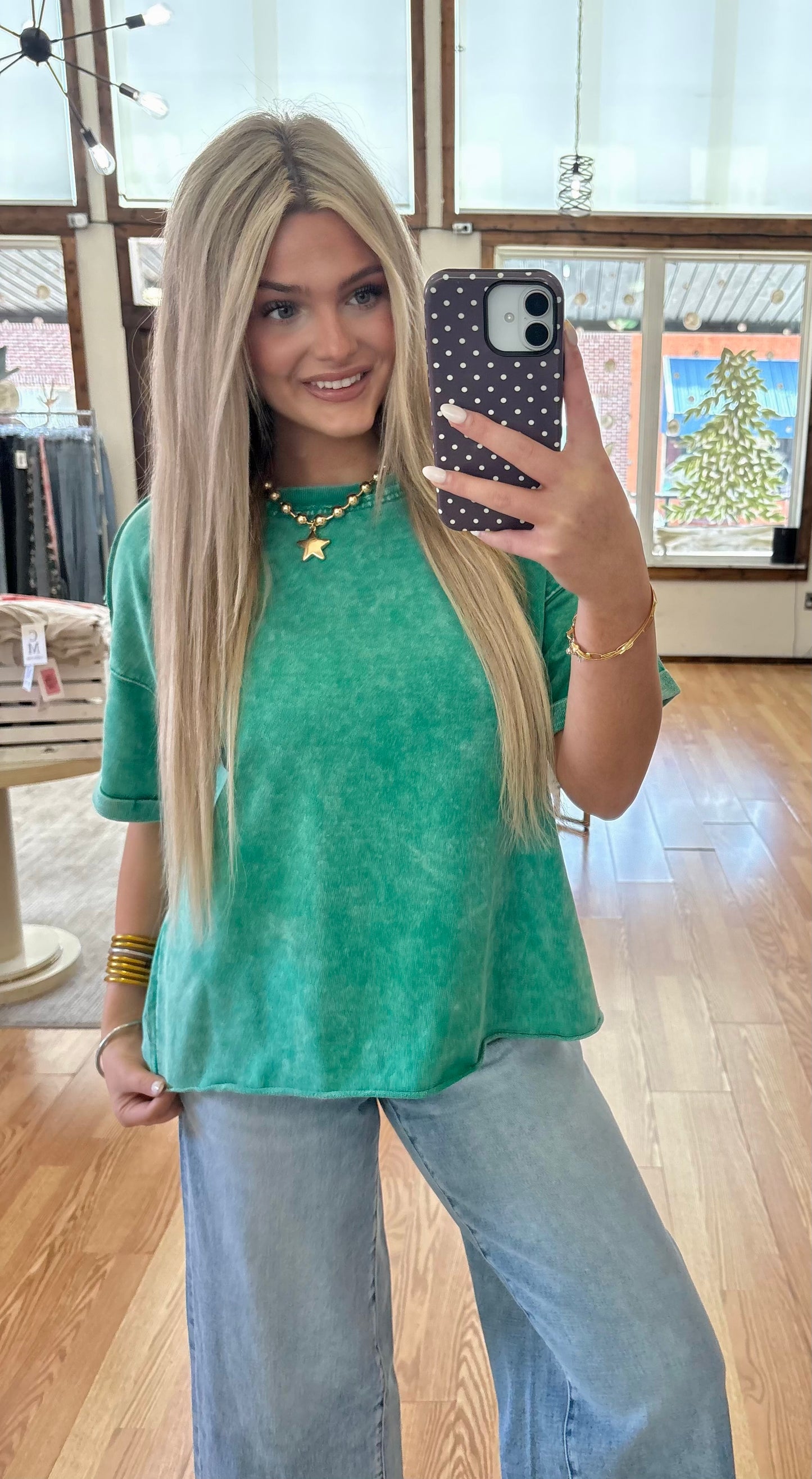Zenana Folded Sleeve Top