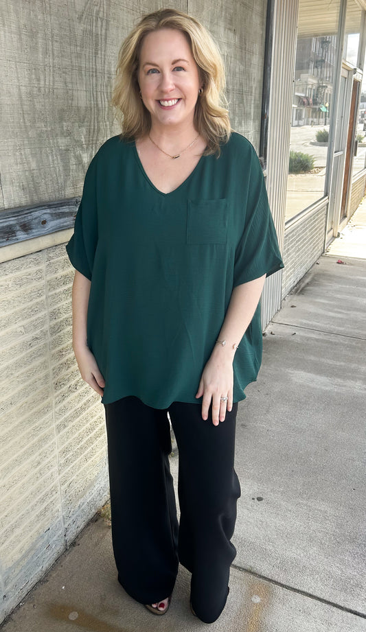 Plus Boxy Pocket Top