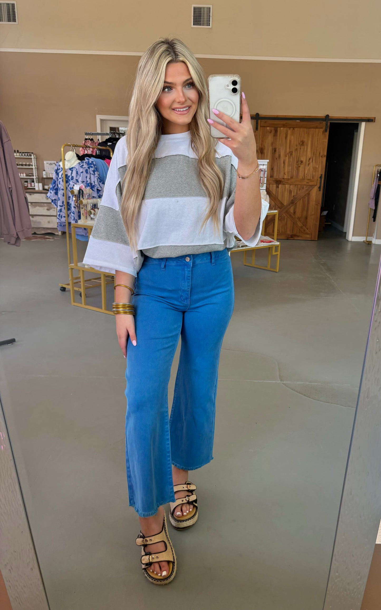 Zenana Jean - Ocean Blue