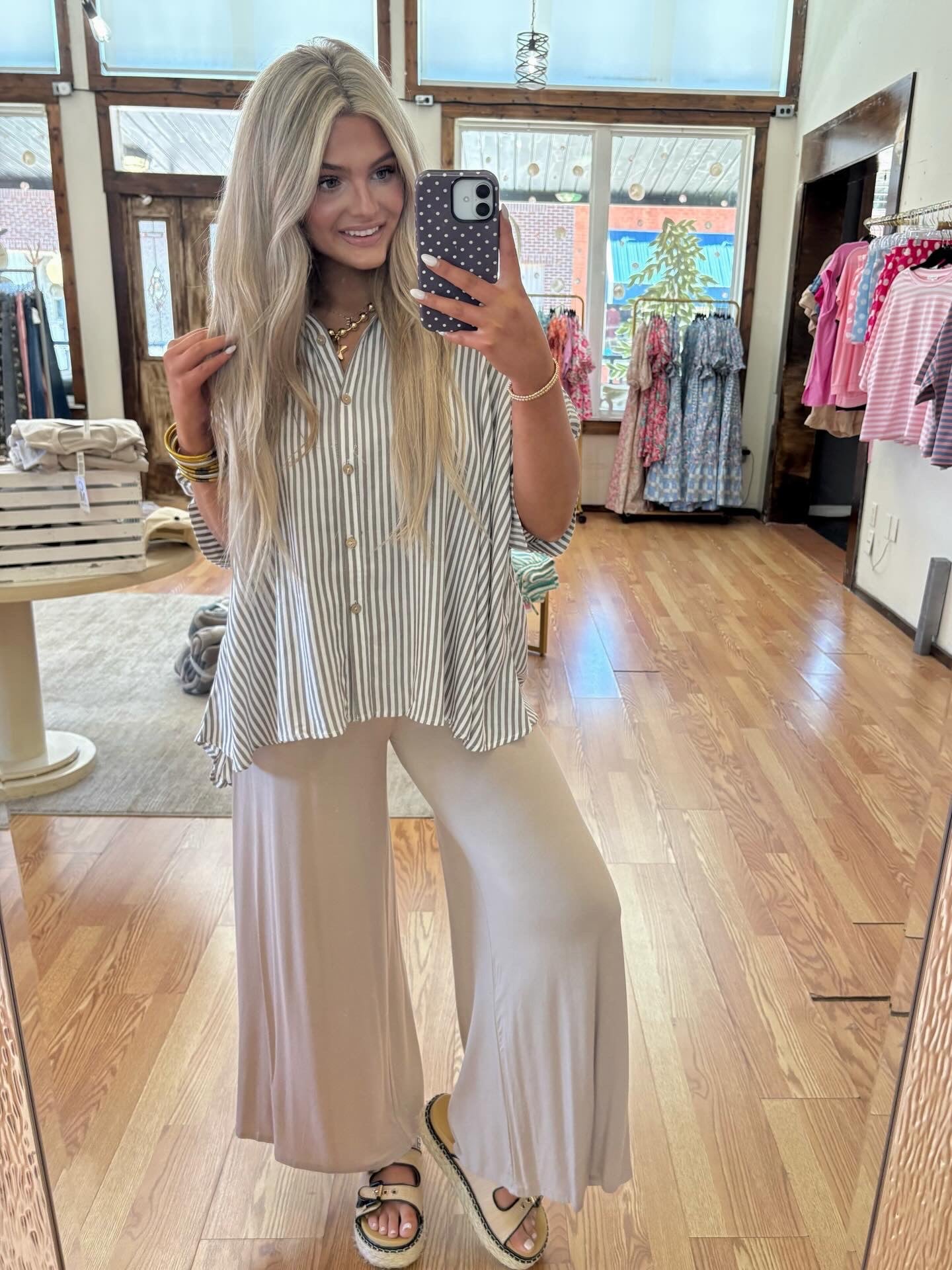 Wide Leg Linen Pant