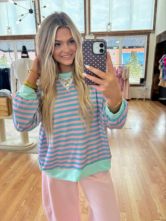 Crew Stripe Pullover