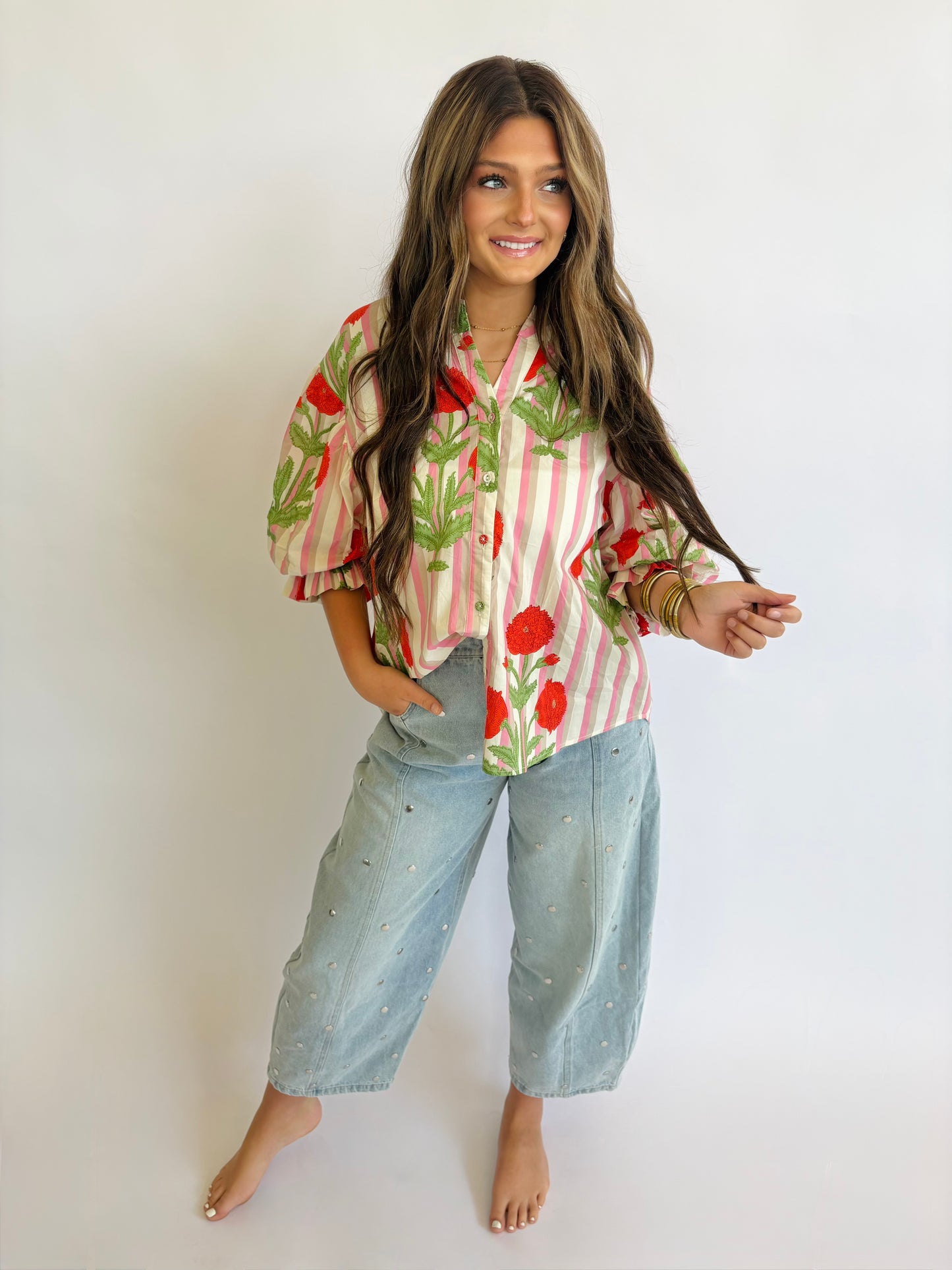 Bibi Floral Top