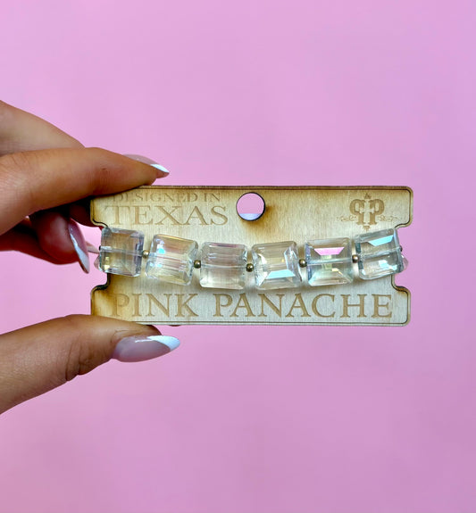 Square Bead Bracelet(Clear)