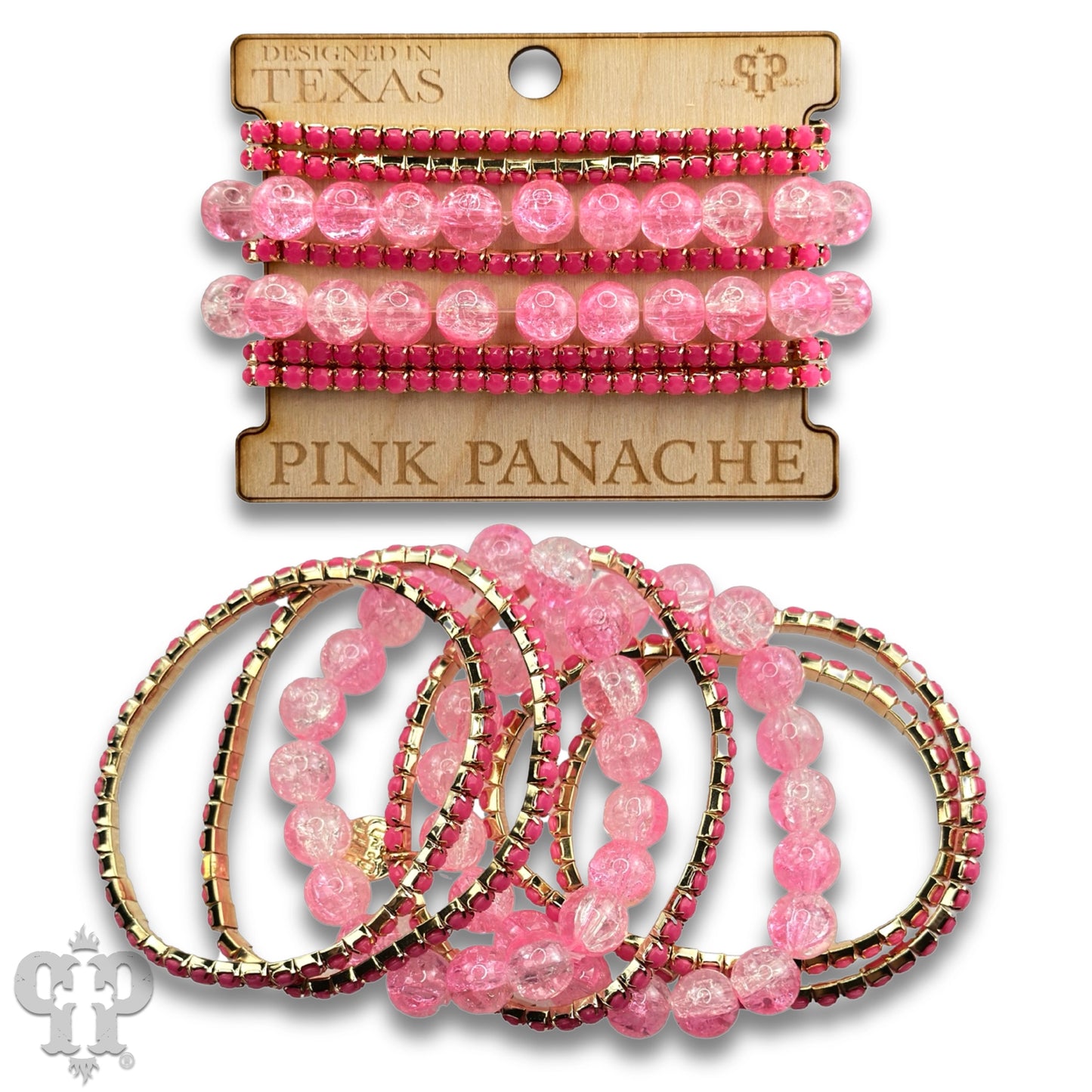 Mixed Rhinestones (Fuchsia)