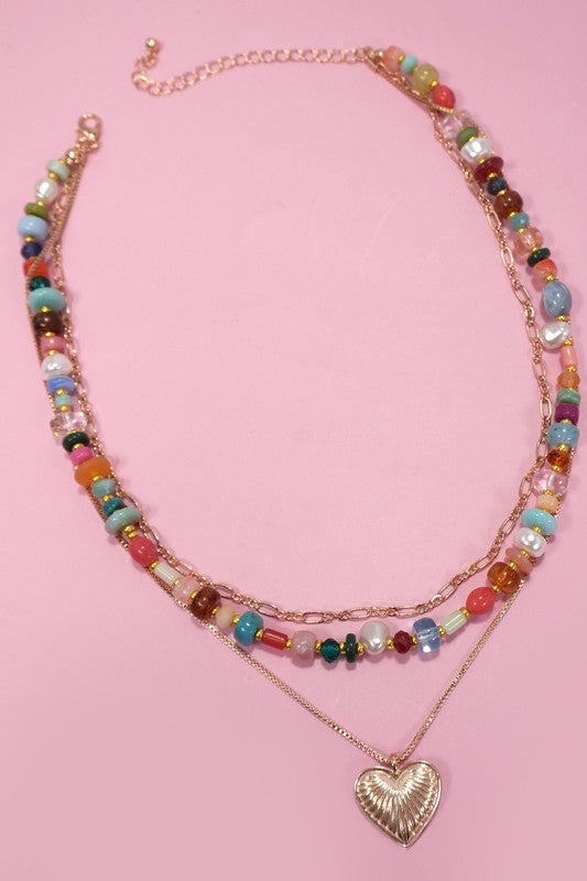 Multi Layer Beaded Necklace