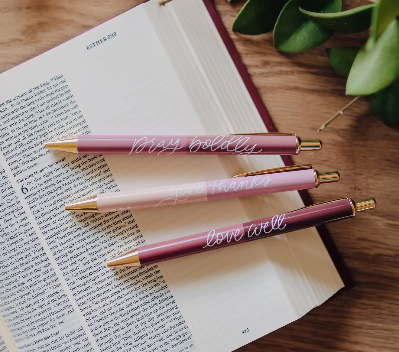 Rose Tone Pen Set