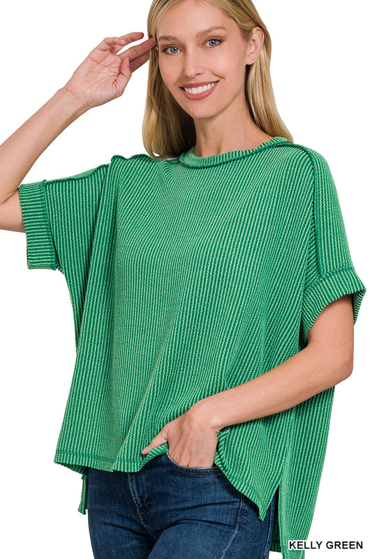 Zenana Rib Top-K.Green