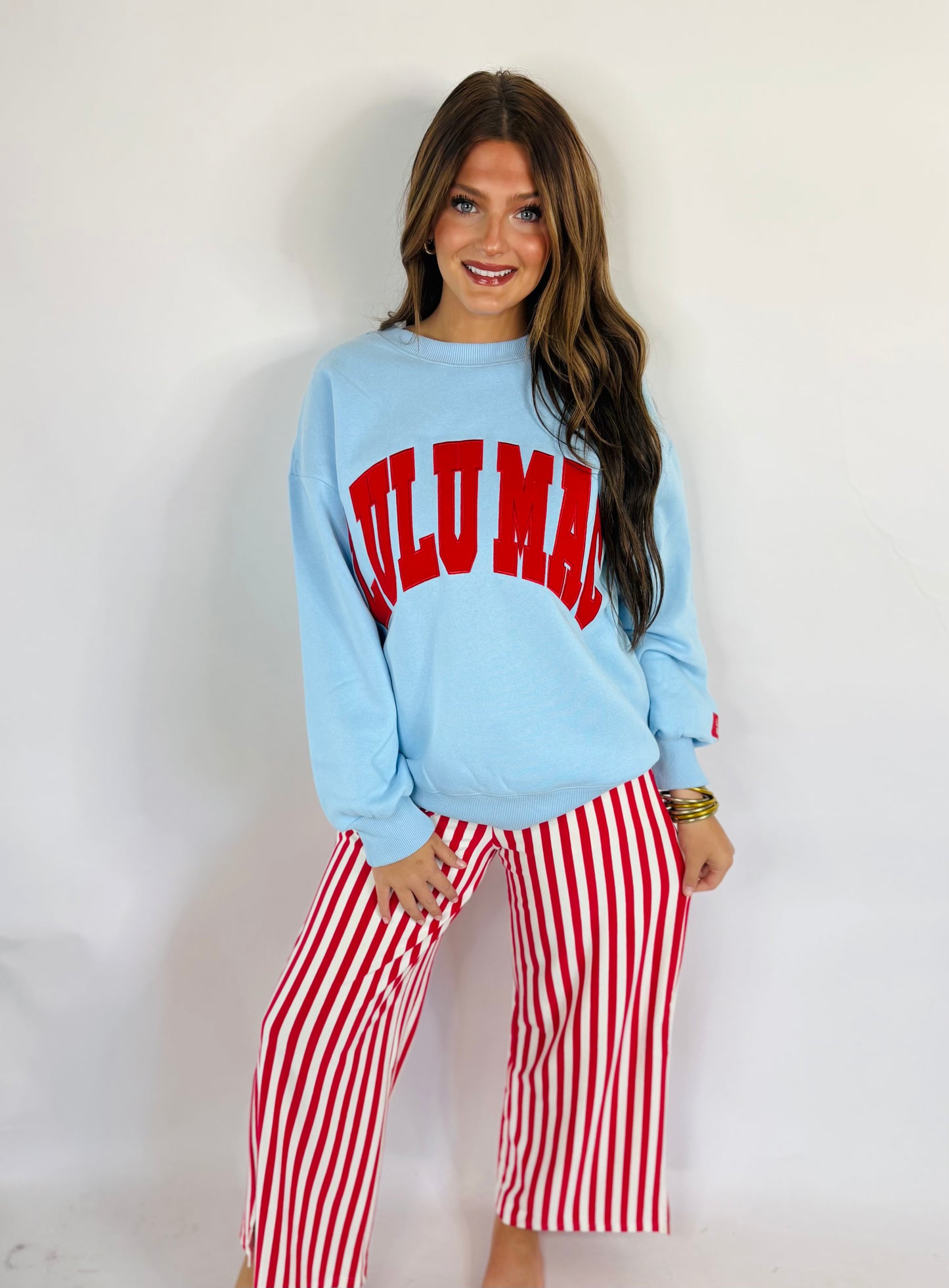 Lulu Mac Red& Blue Sweatshirt