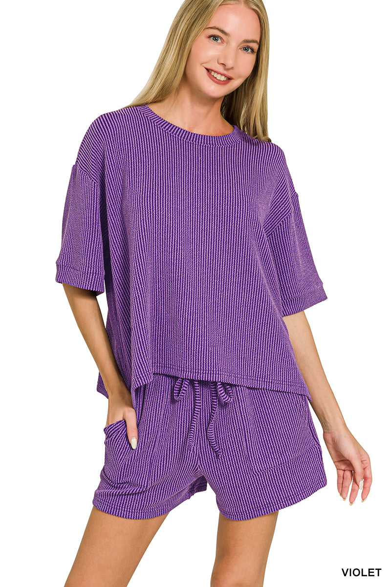 Violet Rib Set