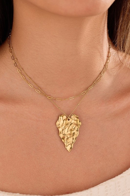 18k Tarnish Free Heart Necklace