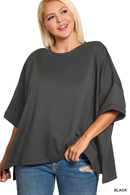 Plus Scuba Top - Black