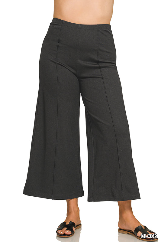 Plus Pintuck Pants - Black