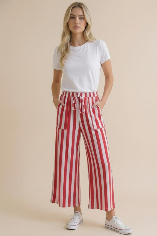 Red Stripe Pants