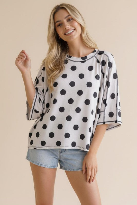 Plus Polka Dot Top