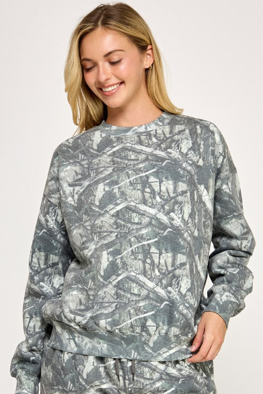Olive Camo Sweatshirt