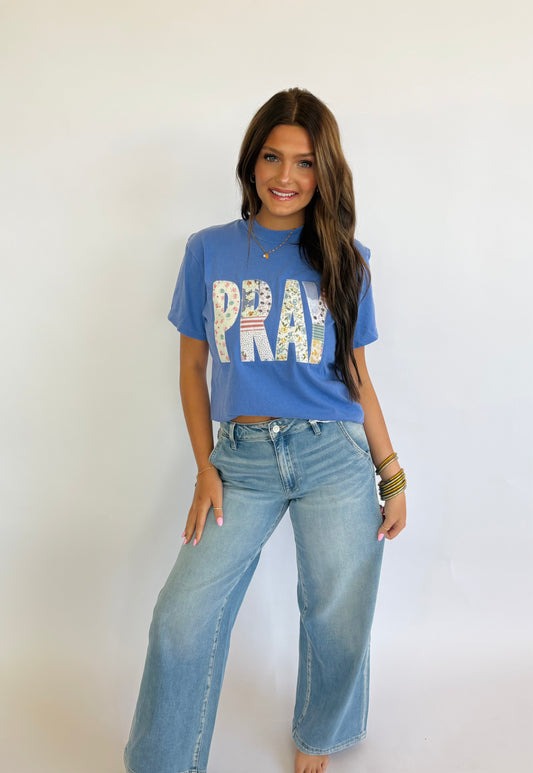 Pray Embroidery Top