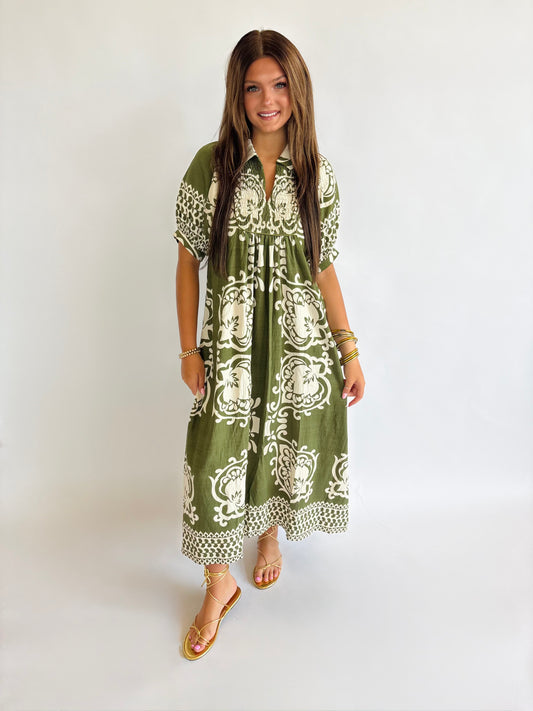Olive Midi Dress